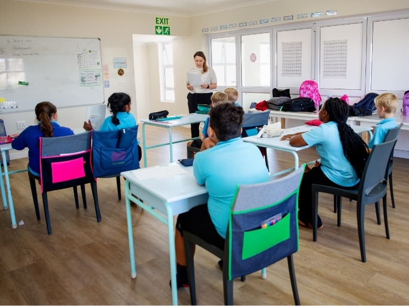 Children learning together at Safely Anchored Christian primary school